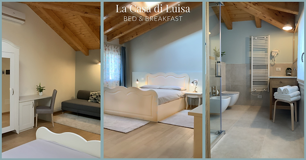 Camera spaziosa Sodalite, B&B a Tombolo perfetto per famiglie o soggiorni di lavoro.